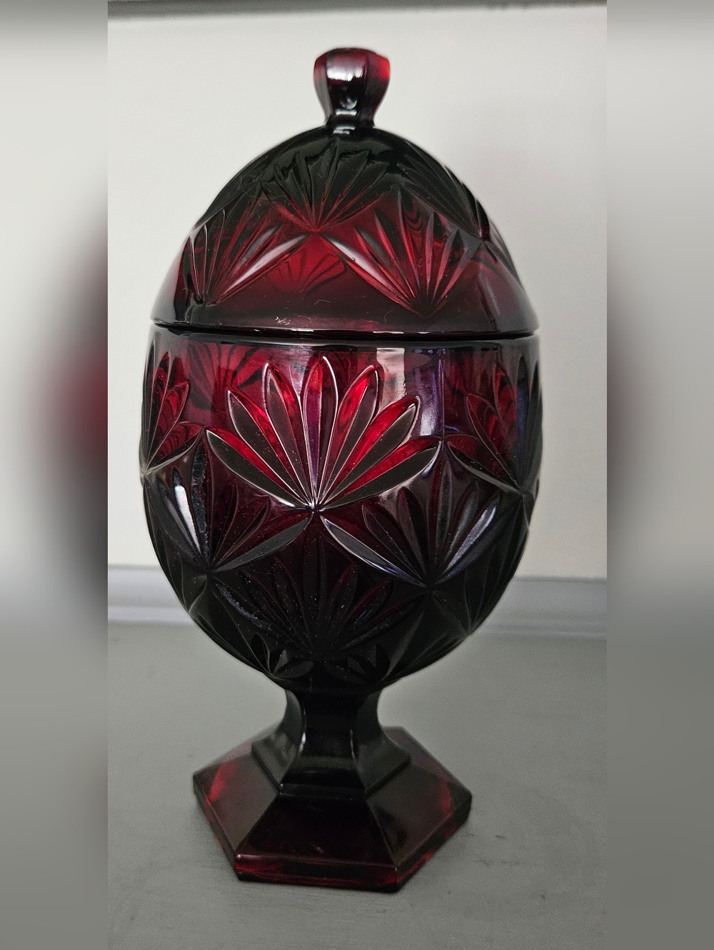 Luminarc Ruby Red Crystal Candy Dish